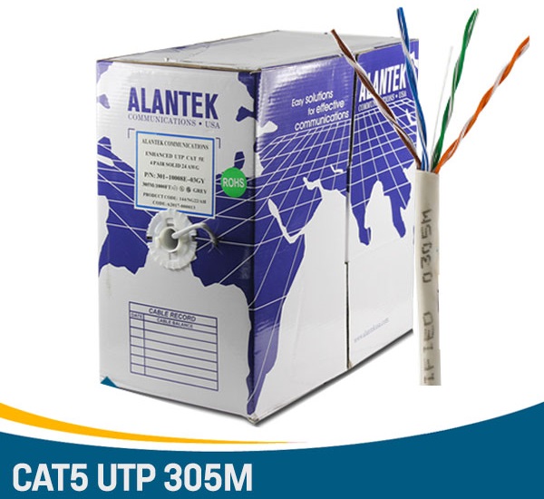 Cáp mạng Alantek Cat5e...