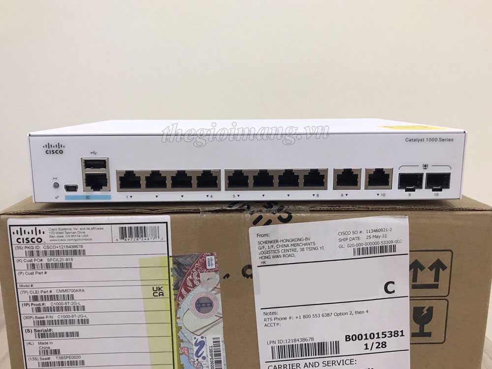 Cisco C1000-8T-2G-L