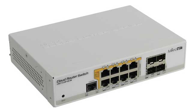 Mikrotik CRS112-8P-4S-IN