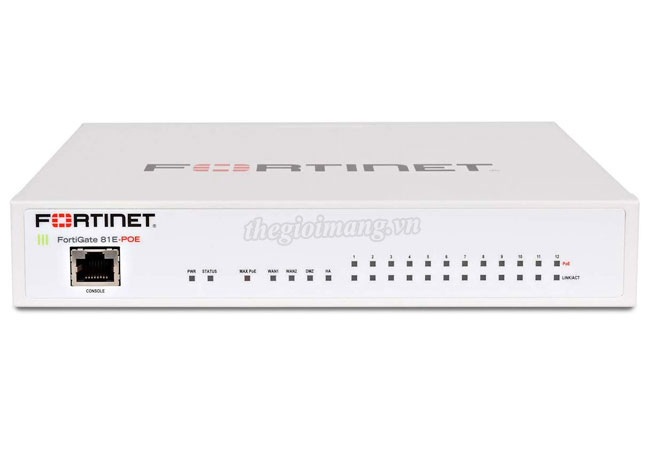 FortiGate 81E-PoE (FG-81E-PoE-BDL-950-12)