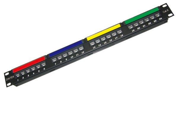 Patch panel 24 port Dintek...